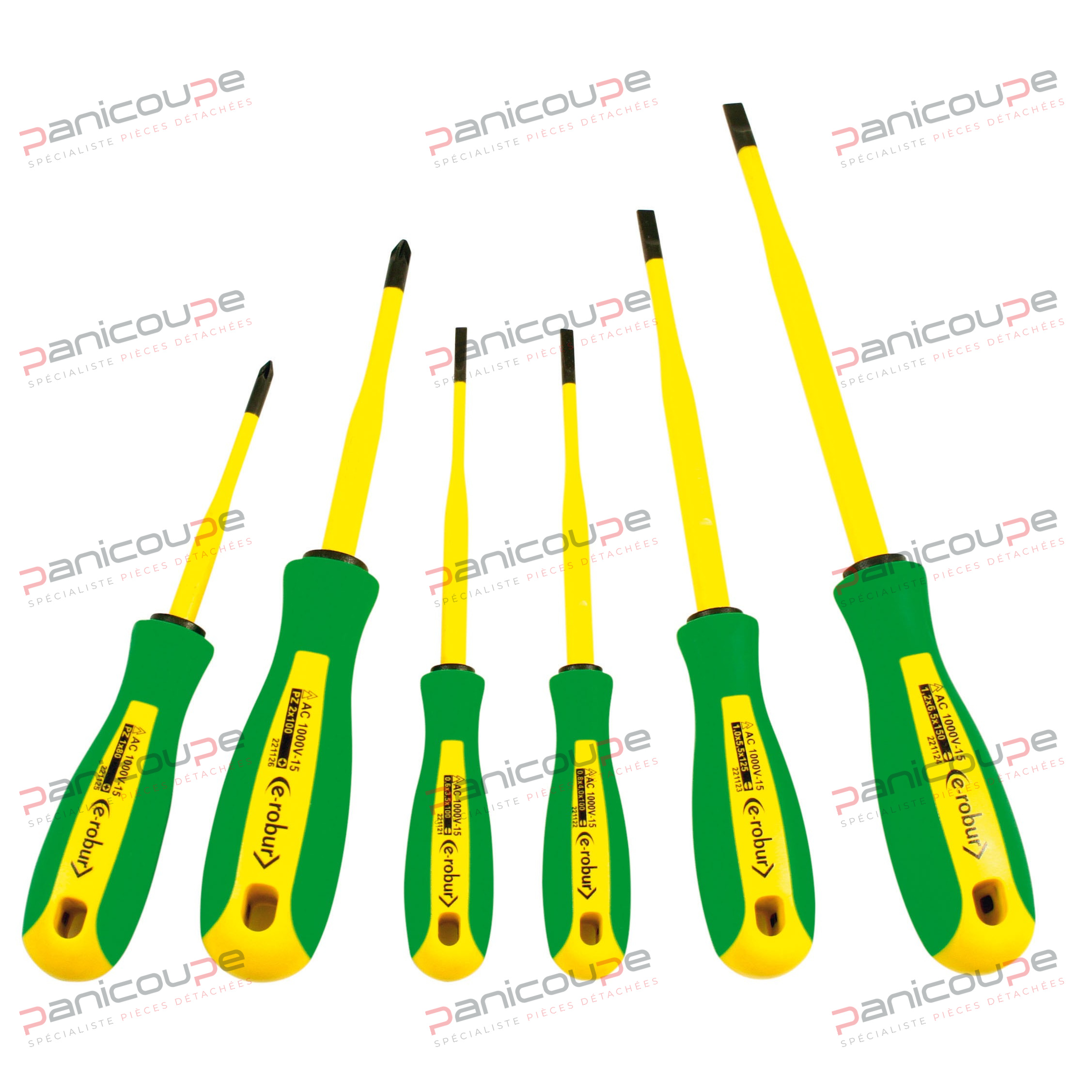 SET OF 6 BI-MATERIAL SCREWDRIVERS product photo