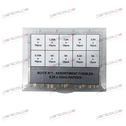 BOX OF 100 QUICK-ACTING FUSES 6.35X32MM product photo