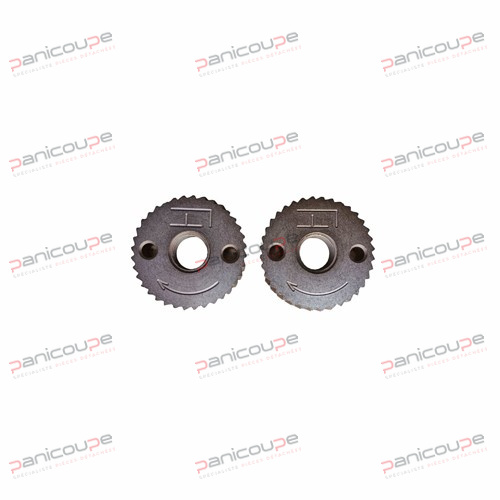 SET OF 2 36 MM DIAMETER SERRATED KNURLS product photo