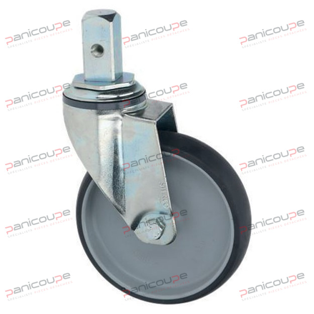 ZINC SWIVEL CASTOR 125 SQUARE STUD WITHOUT BRAKE product photo