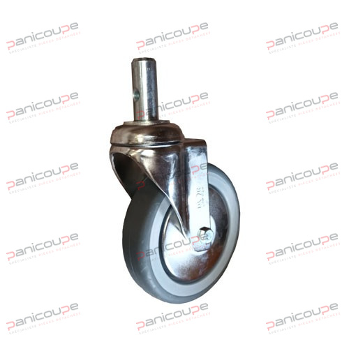 ZINC SWIVEL CASTOR 125 ROUND STUD WITHOUT BRAKE product photo