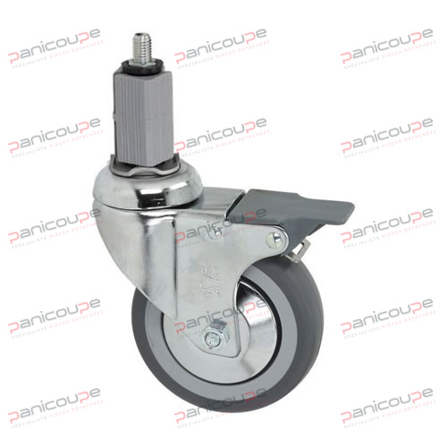 SWIVEL CASTORS WITH SQUARE SPINDLE 20 X 20 MM WITH BRAKE product photo