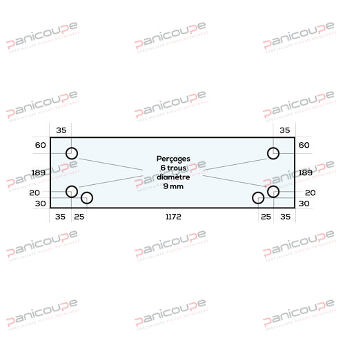 GLASS 1292 X 299 MM - VFPN16 product photo