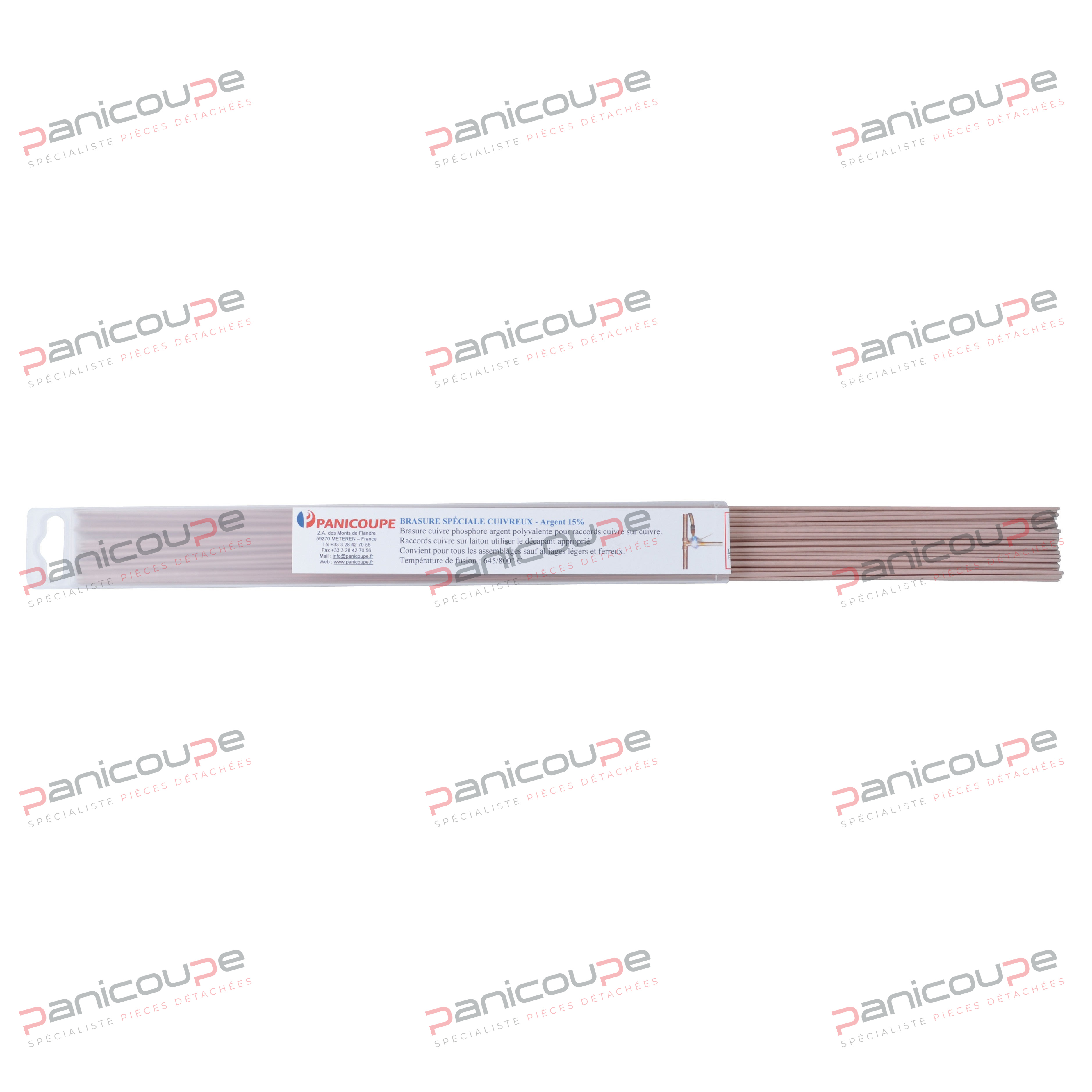 SELF-STRIPPING COPPER-PHOSPHORUS BRAZING ALLOY 15% SILVER - BARE - &Oslash; 2 MM product photo