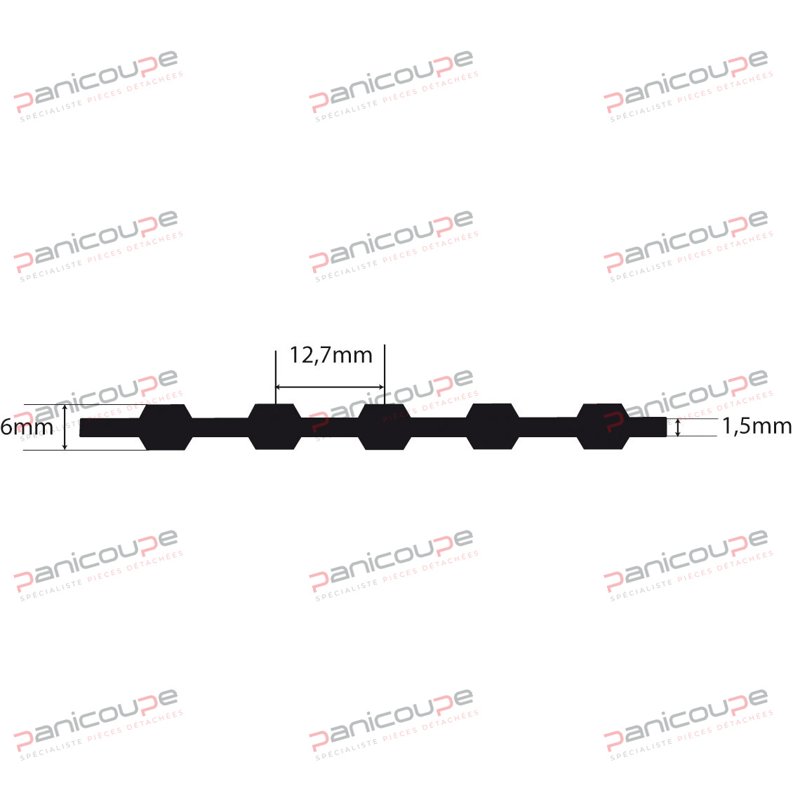 BELT 510 H 075 DOUBLE product photo