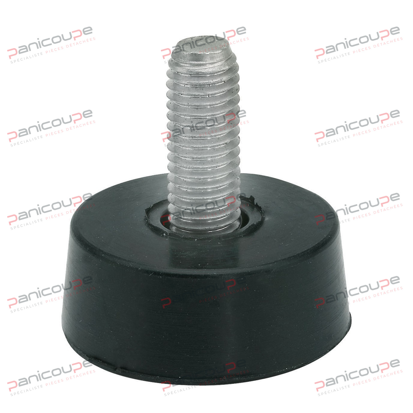 PIED CAOUTCHOUC TIGE INOX product photo