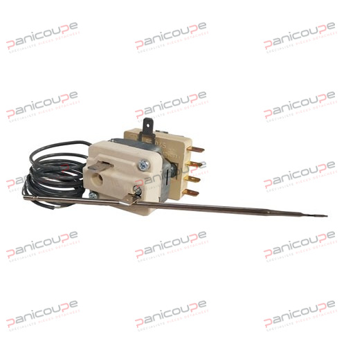 Panicoupe Ref.<BR/><BR/>EGOTHRM004<BR/><BR/>Type<BR/><BR/>Control<BR/><BR/>Number of phases<BR/><BR/>Single-phase<BR/><BR/>Temperature (°C)<BR/><BR/>100-350<BR/><BR/>Capillary length (mm)<BR/><BR/>870<BR/><BR/>Bulb (mm)<BR/><BR/>3 x 144<BR/><BR/>Electrical capacity<BR/><BR/>16A/400V<BR/><BR/>Contacts<BR/><BR/>1 + 2<BR/><BR/>EGO<BR/><BR/>55.19662.010 (5519662010) SINGLE-PHASE 100-350° CONTROL THERMOSTAT product photo