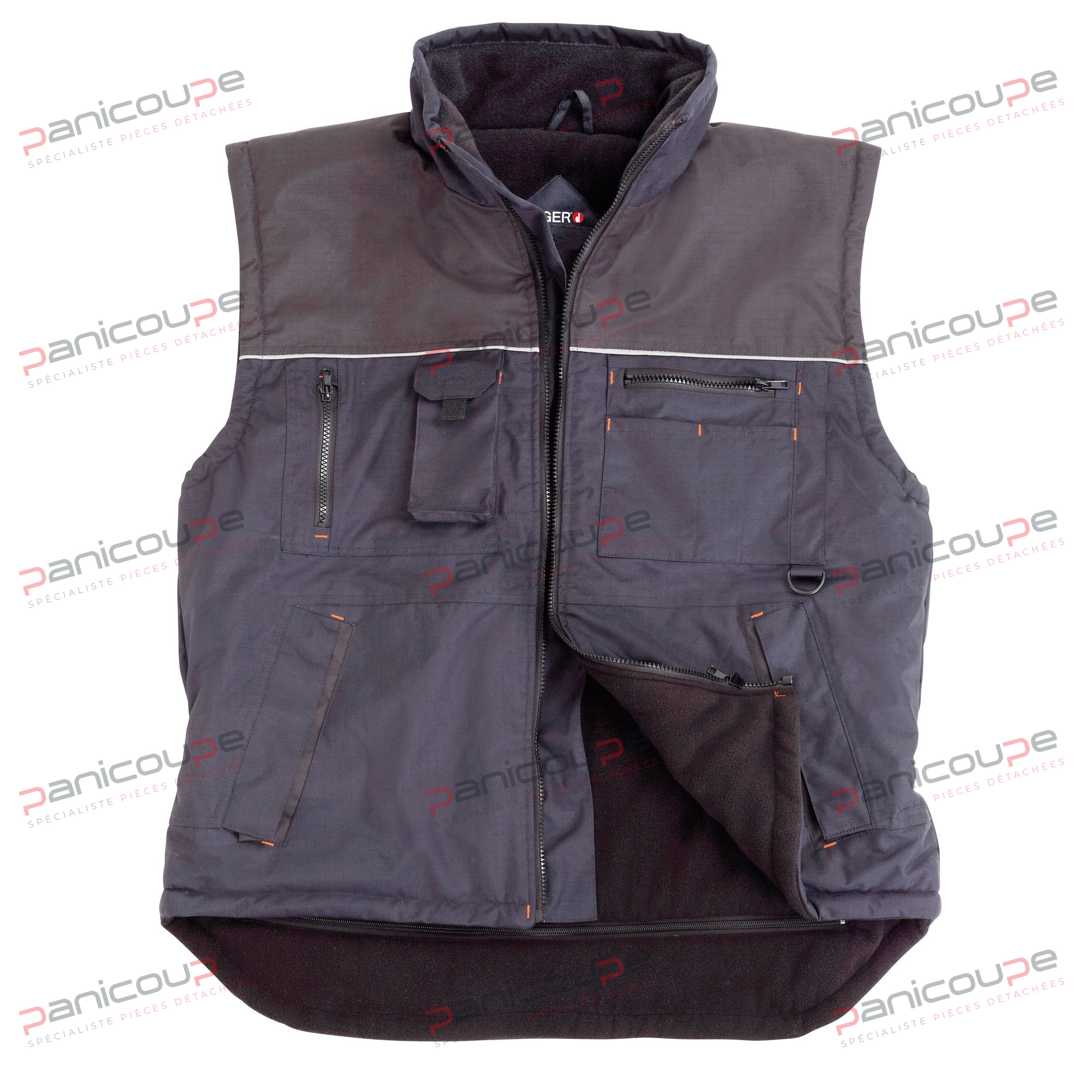 GILET RIPSTOP MARINE/NOIR product photo