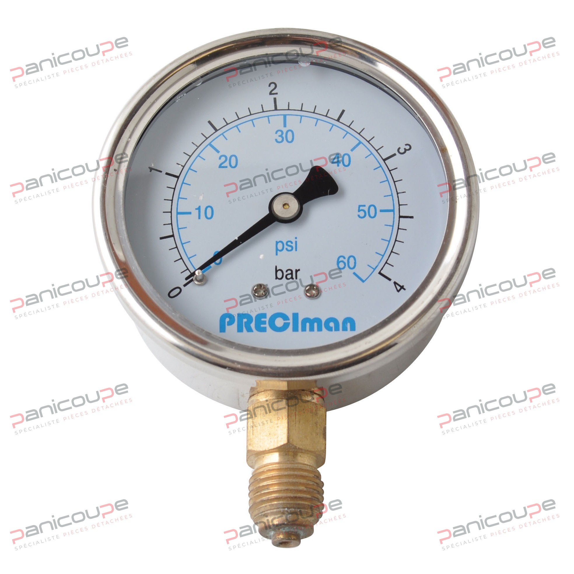 MANOMETRES VERTICAUX &Agrave; GLYCERINE BOITIERS INOX &Oslash; 63 MM product photo