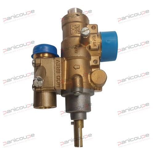 Panicoupe Ref.<BR/><BR/>PELROB796906<BR/><BR/>Type<BR/><BR/>Miscellaneous<BR/><BR/>Inlet connection (mm)<BR/><BR/>M28 x 1.5<BR/><BR/>Outlet connection (mm)<BR/><BR/>M24 x 1.5<BR/><BR/>Thermocouple connection<BR/><BR/>M10 x 1<BR/><BR/>Half-moon stem (mm)<BR/><BR/>10 x 8<BR/><BR/>Comment<BR/><BR/>Pilot light outlet - horizontal flange - flow regulator PEL 23/0 VALVE product photo