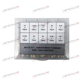 BOX OF 100 QUICK-ACTING FUSES 6.35X32MM product photo