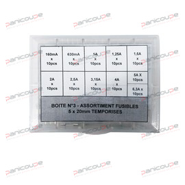 BOX OF 100 TIME-DELAY FUSES 5X20MM product photo