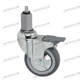 SWIVEL CASTORS WITH SQUARE SPINDLE 20 X 20 MM WITH BRAKE product photo
