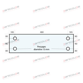 850 X 250 MM OVEN WINDOW WITH SERIGRAPHY product photo