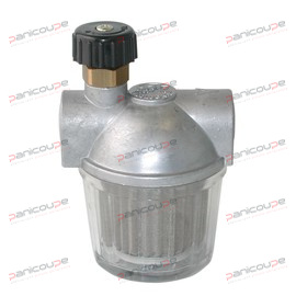 SINGLE FUEL FILTER 3/8 BOWL TRANSPARENT WITH STOPCOCK product photo