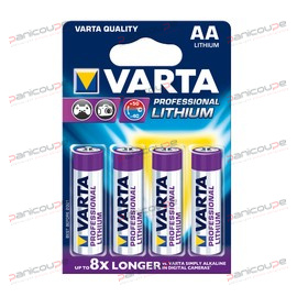 BLISTER PACK OF 4 LITHIUM AA BATTERIES - 1.5 V product photo