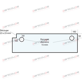 GLASS 715 X 200 X 5 MM - VF11 product photo