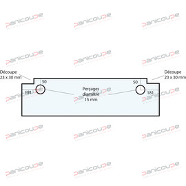 GLASS 711 X 200 X 5 MM - VF13 product photo