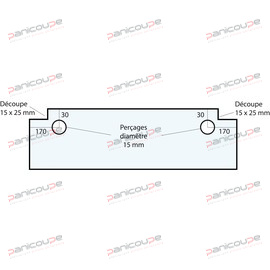 GLASS 684 X 218 X 6 MM - VF17 product photo