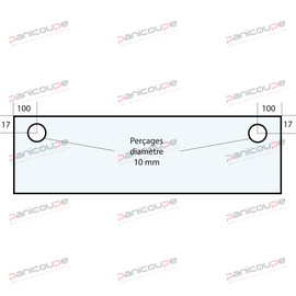 GLASS 720 X 190 X 6 MM - VF19 product photo