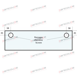 GLASS 756 X 210 X 5 MM - VF1 product photo