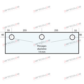 GLASS 620 X 250 X 10 MM - VF27 product photo