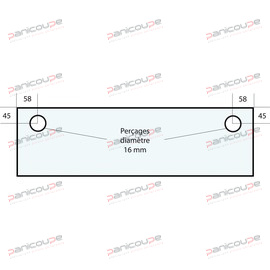 GLASS 756 X 270 X 5 MM - VF2 product photo