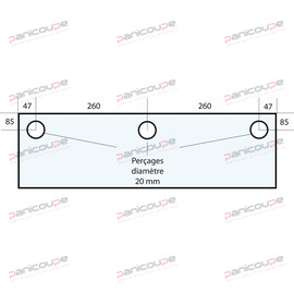 GLASS 614 X 330 X 10 MM - VF35 product photo
