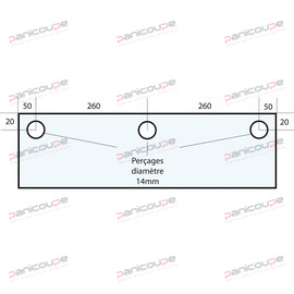 GLASS 620 X 282 X 10 MM - VF36 product photo