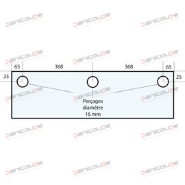GLASS 866 X 300 X 8 MM - VF40 product photo