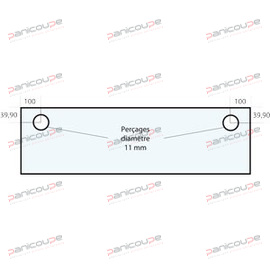 GLASS 635 x 192 x 6 mm - VF61 product photo