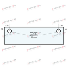 Glass 230 X 915 X 6 MM - VF64 product photo