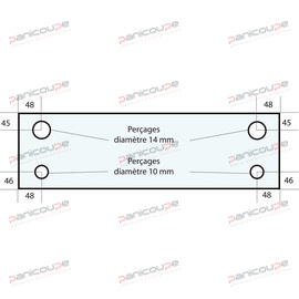 GLASS 750 X 220 X 6 MM - VF9 product photo