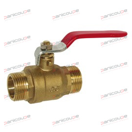 VANNES &Agrave; SPHERE LAITON M&Acirc;LE/M&Acirc;LE POIGNEE PLATE product photo