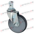 ZINC SWIVEL CASTOR 125 SQUARE STUD WITHOUT BRAKE product photo