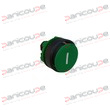 GREEN PUSH BUTTON HEAD &Oslash;22 - ZB5 product photo