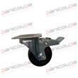 SINGLE SWIVEL CASTOR WITH BRAKES product photo