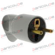 PLASTIC PLUG 2P + T 16A WITH GREY RING product photo
