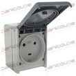 SOCKET 2P + T ETANCHE 32A PLEXO product photo