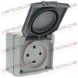 3P + T WATERPROOF SOCKET 20A PLEXO product photo