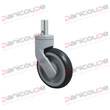 NYLON SWIVEL CASTORS WITH STEM WITHOUT BRAKE product photo