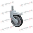 NYLON SWIVEL CASTORS WITH STEM AND BRAKE product photo