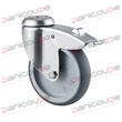 SWIVEL CASTORS WITH STAINLESS STEEL EYE WITH BRAKE DIAM 75 product photo