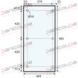GLASS 985 X 469 X 5 MM - VF200 product photo