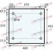 GLASS 455 X 469 X 5 MM - VF203 product photo